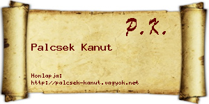 Palcsek Kanut névjegykártya